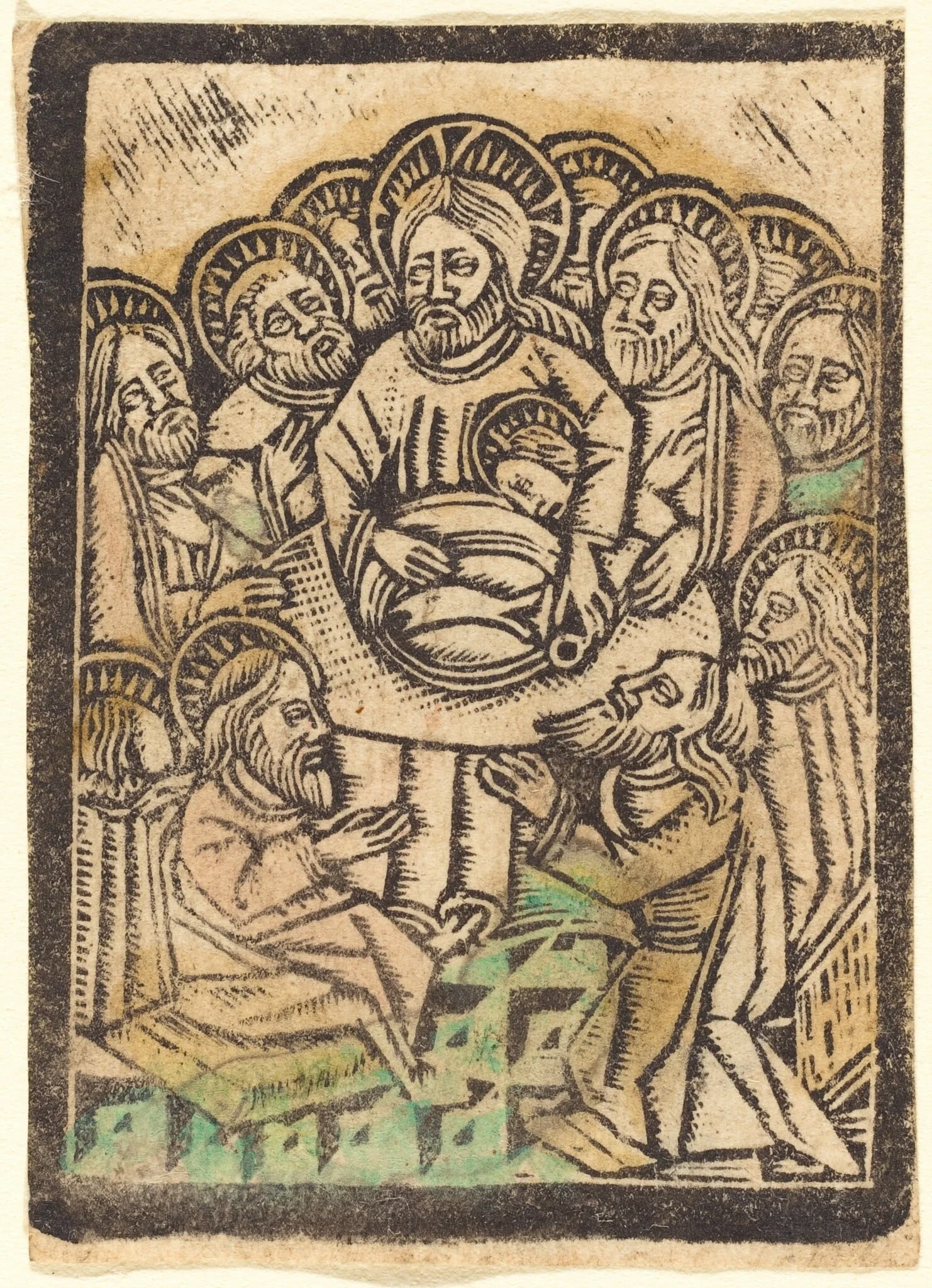 The Last Supper, by German 15th Century, paint, 1475