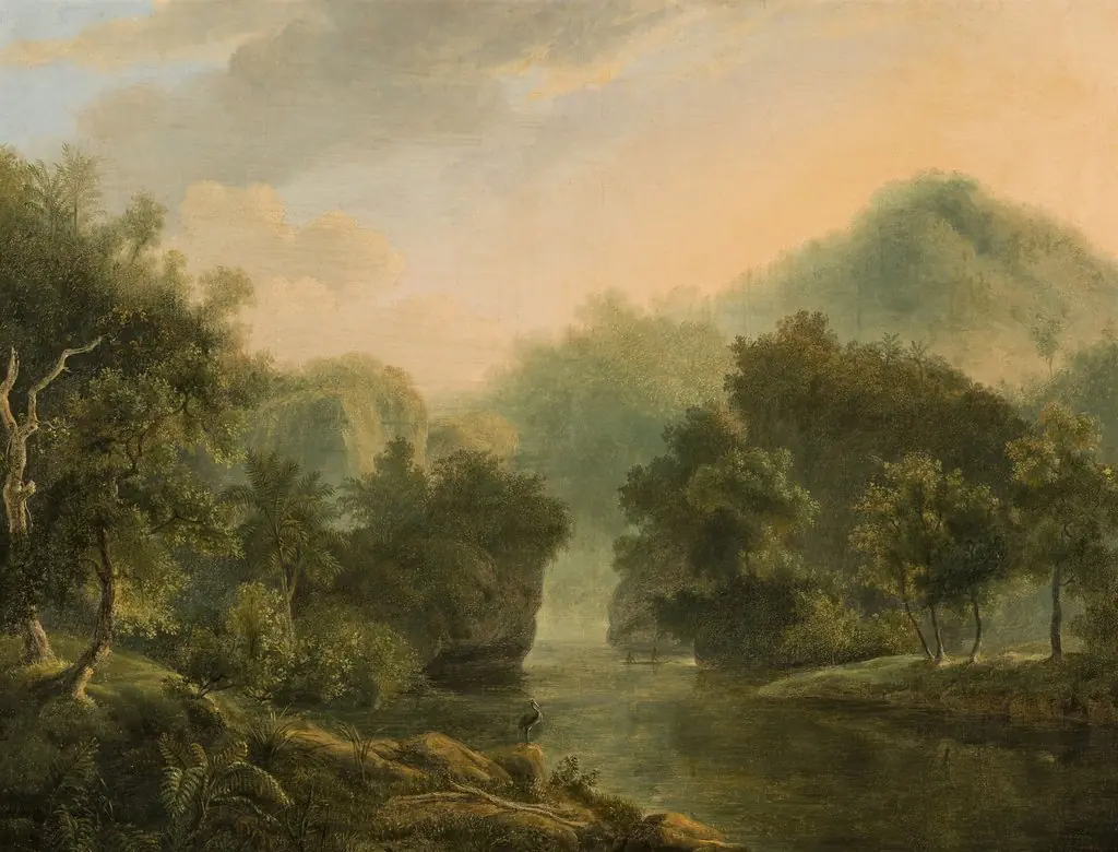Paisagem com rio e floresta (atribuído)