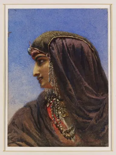 Head of an Egyptian Girl, probably a Bedouin