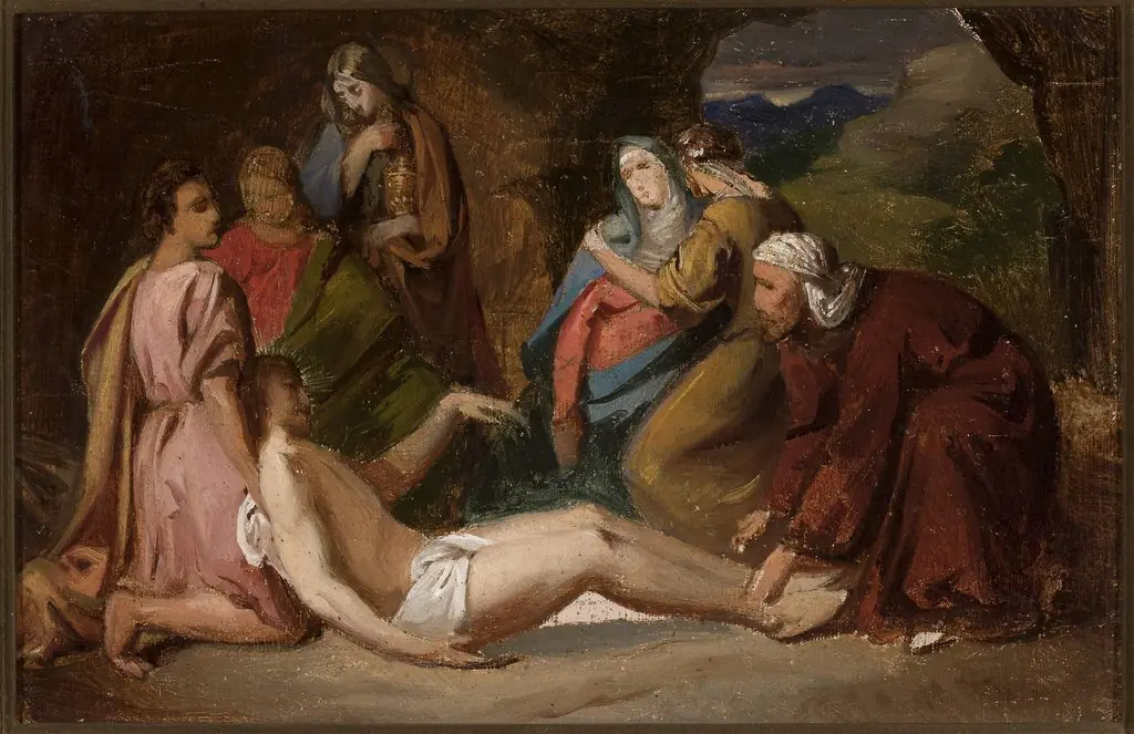 Entombment of Christ, sketch for a painting