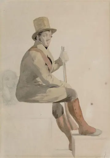 Seated Man with a Gun