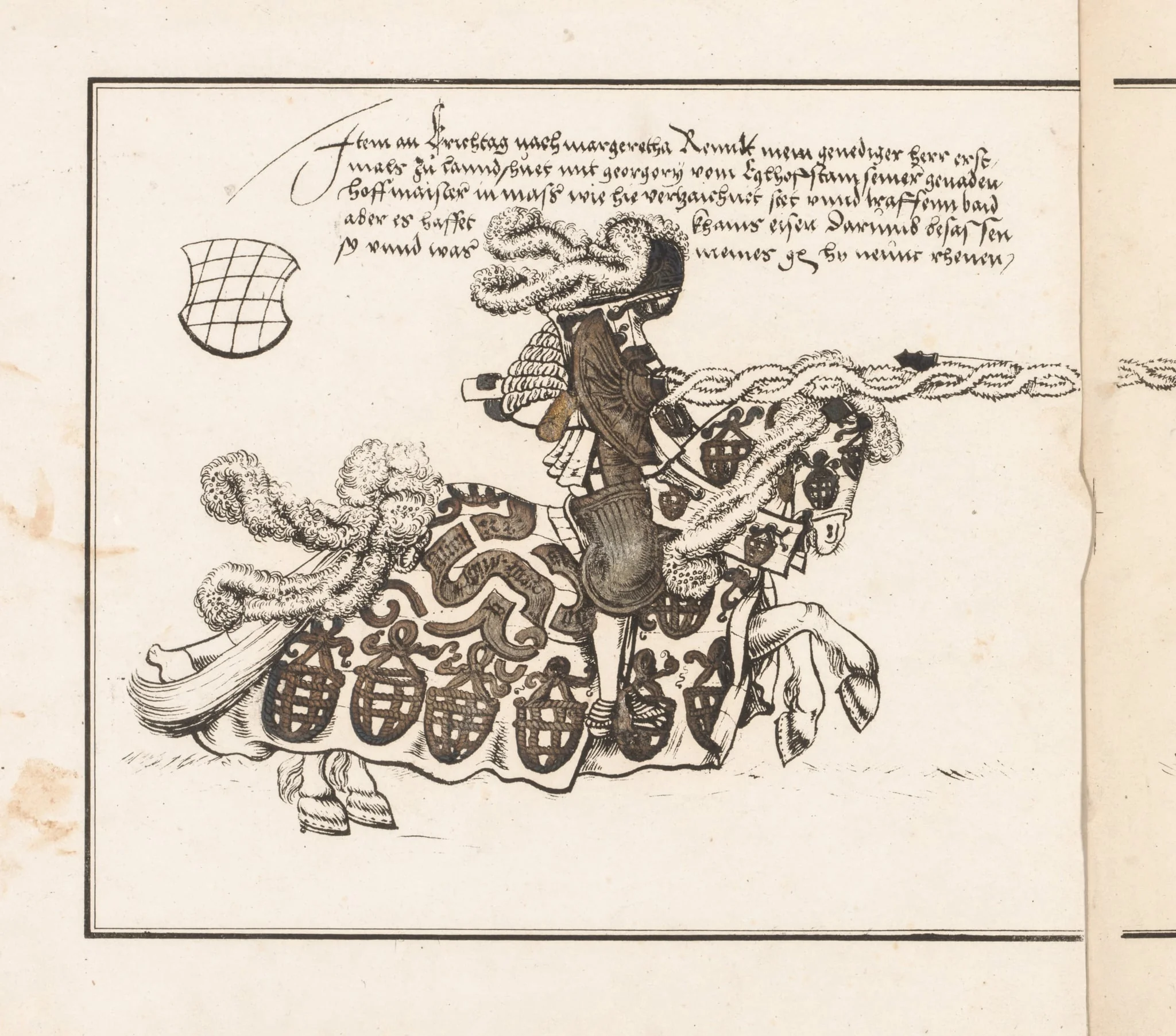 Book on Tournaments:  Jouster Facing Right