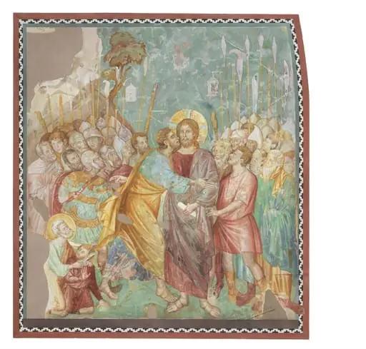 Copy after the painting The Betrayal of Christ  attributed Jacobo Torrit in the Upper Church, San  Francesco, Assisi