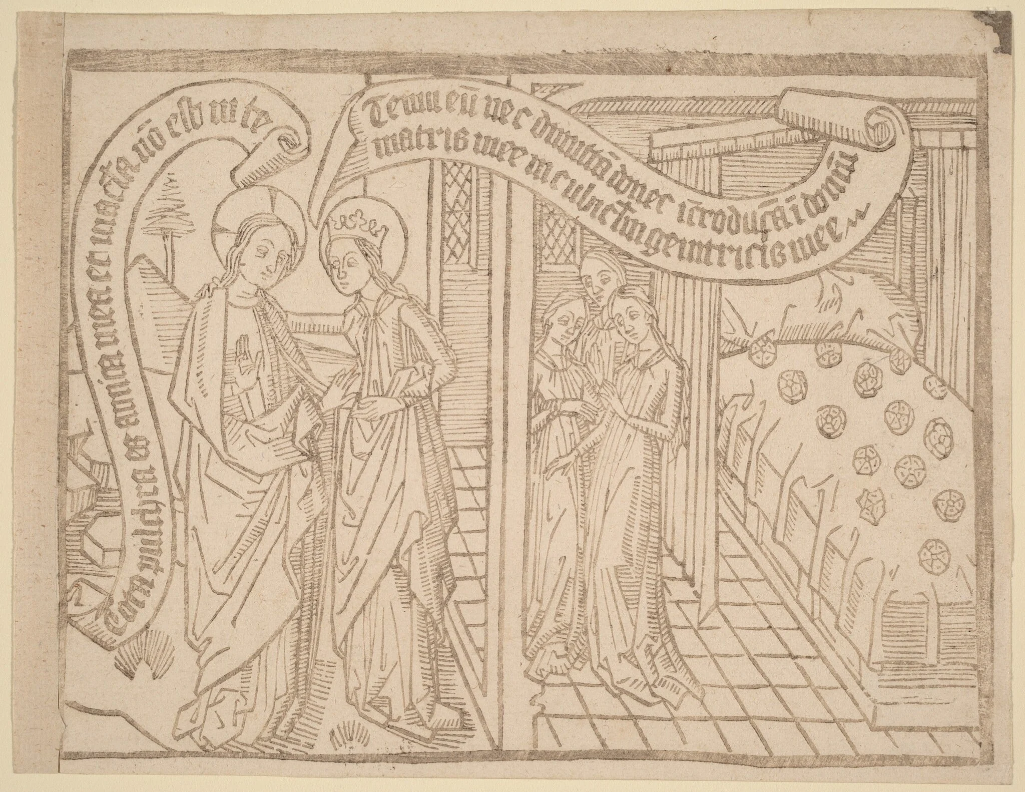 Page from "Canticum Canticorum": 2nd Edition, by Netherlandish 15th Century, ink, 1465