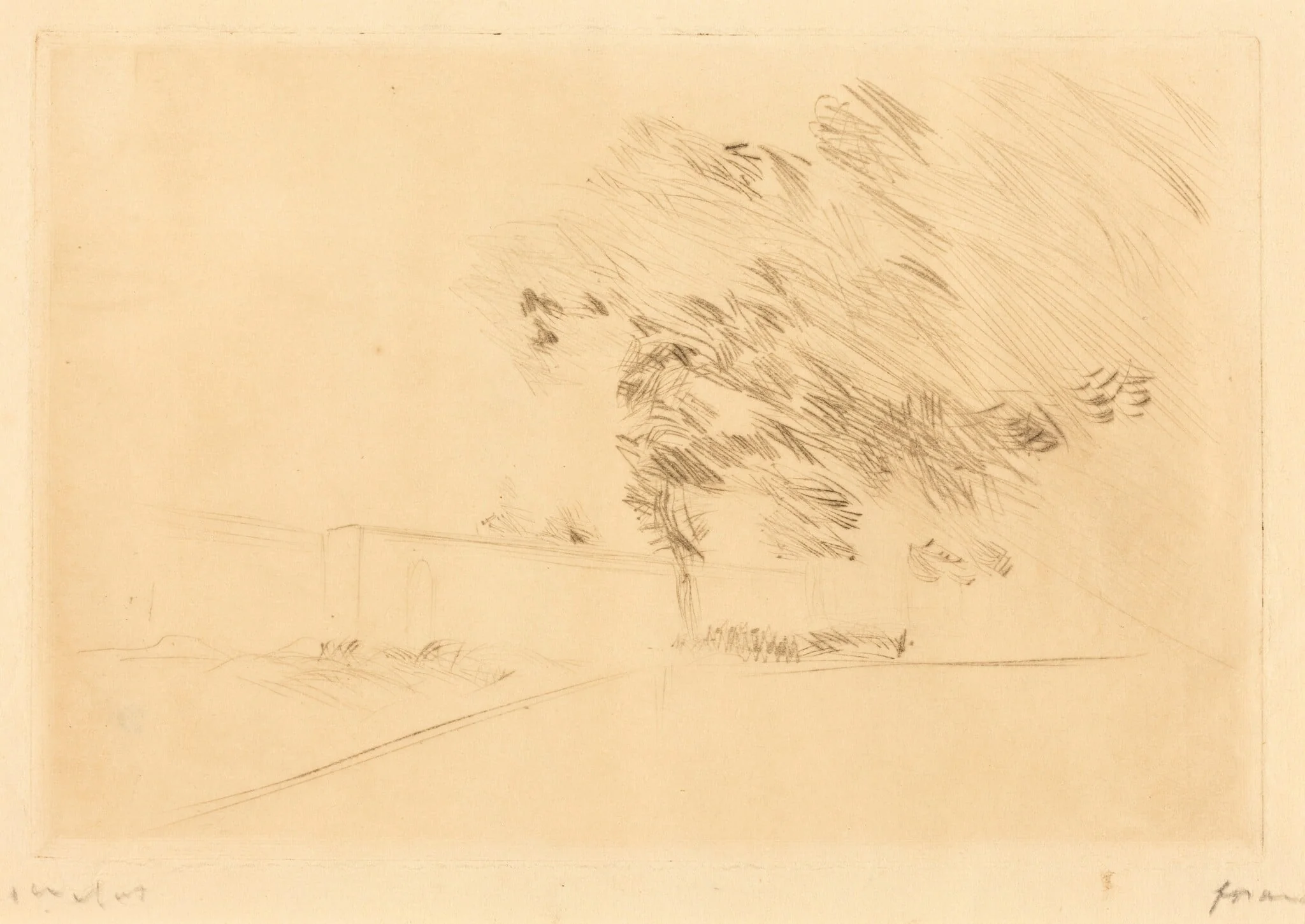 Dans le parc de Versailles (1ère planche) (In the Park at Versailles) (first plate)