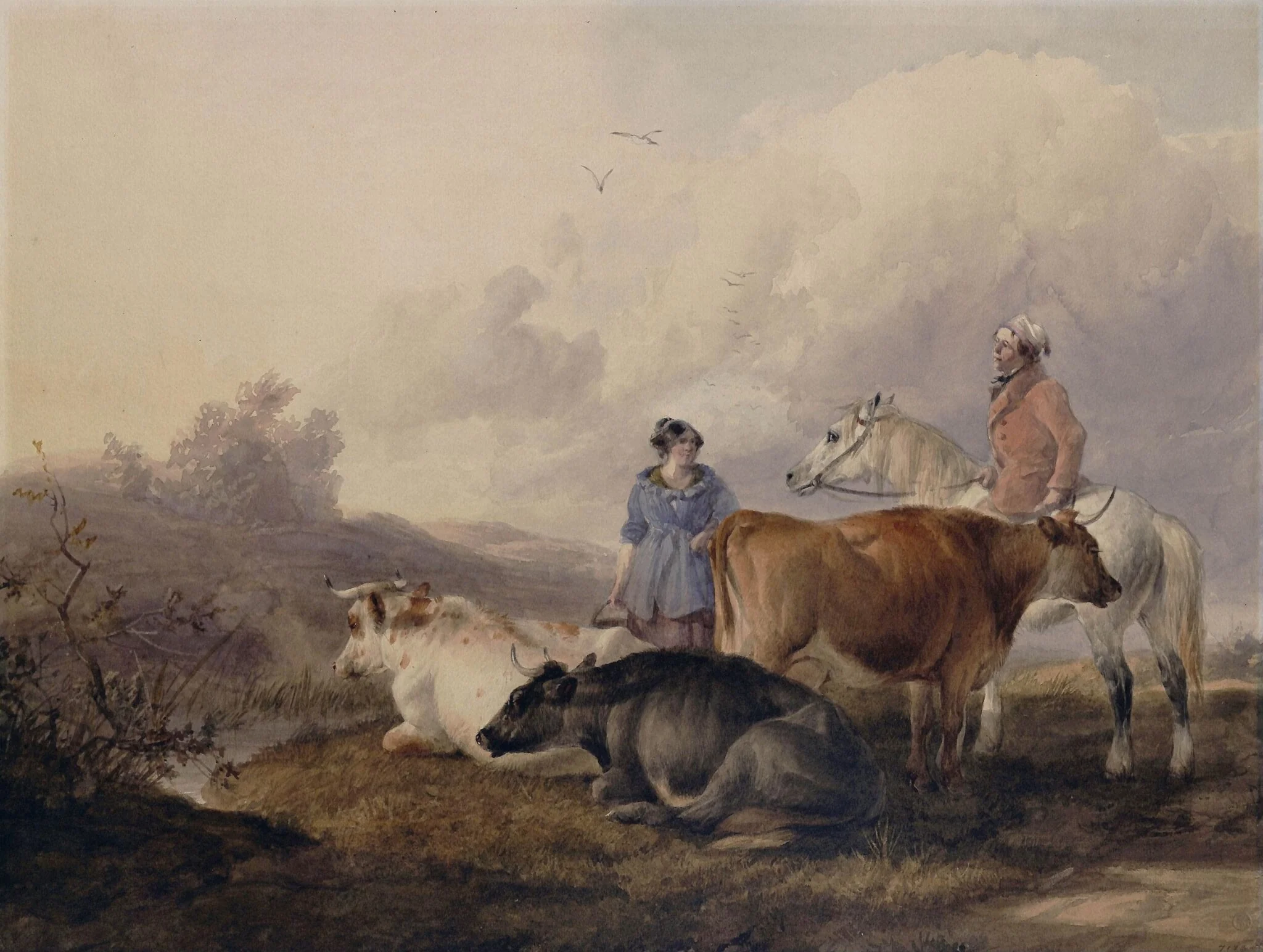 Cattle and Milkmaid