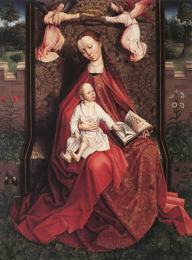 Madonna crowned by angels