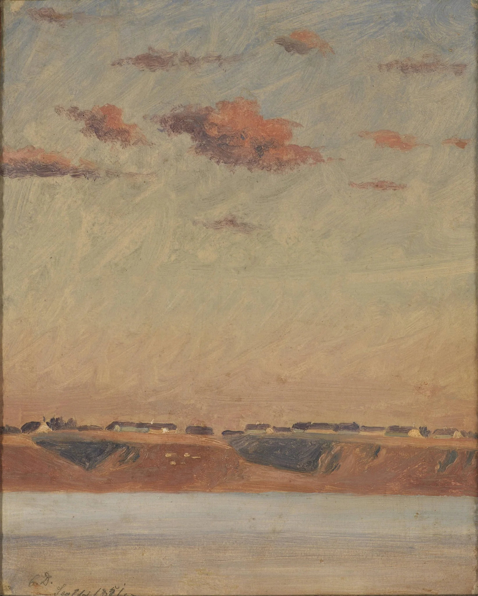 The Lim Fjord in Jutland. Study, by Unknown, 1851