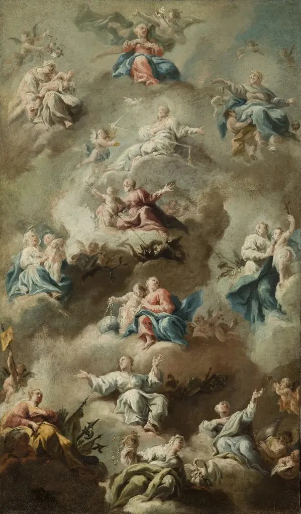 Allegorical Religious Scene with the Virgin Mary II