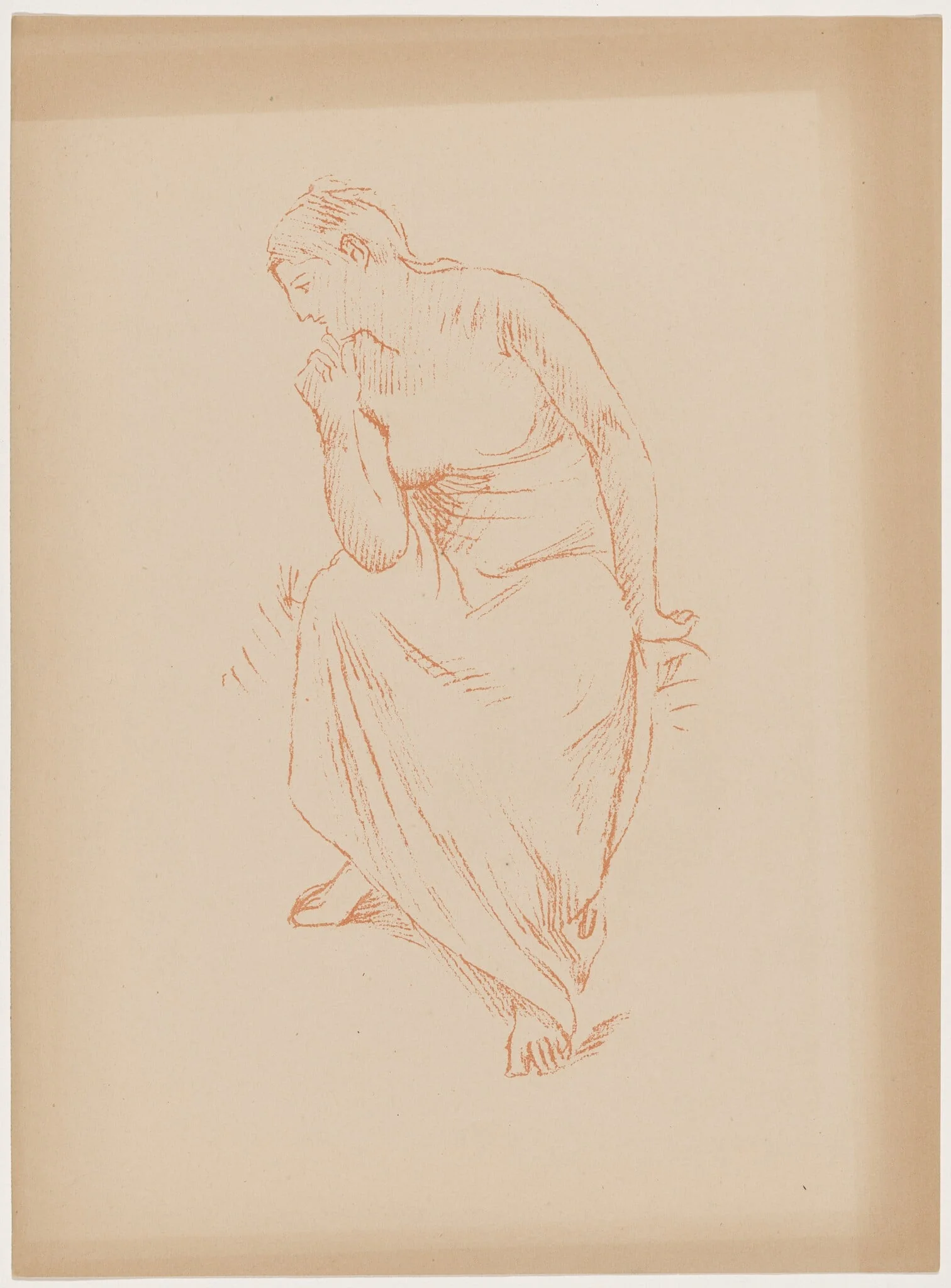 Etude, by Pierre Puvis de Chavannes, ink, 1895