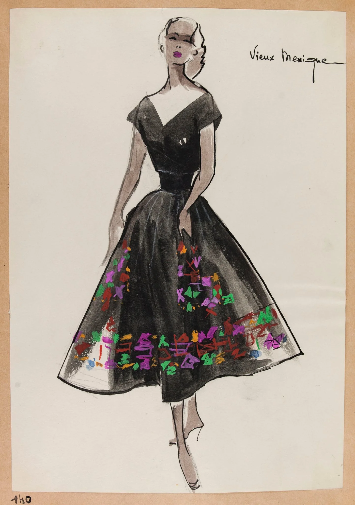 Vieux Mexique, by Carven, 1951