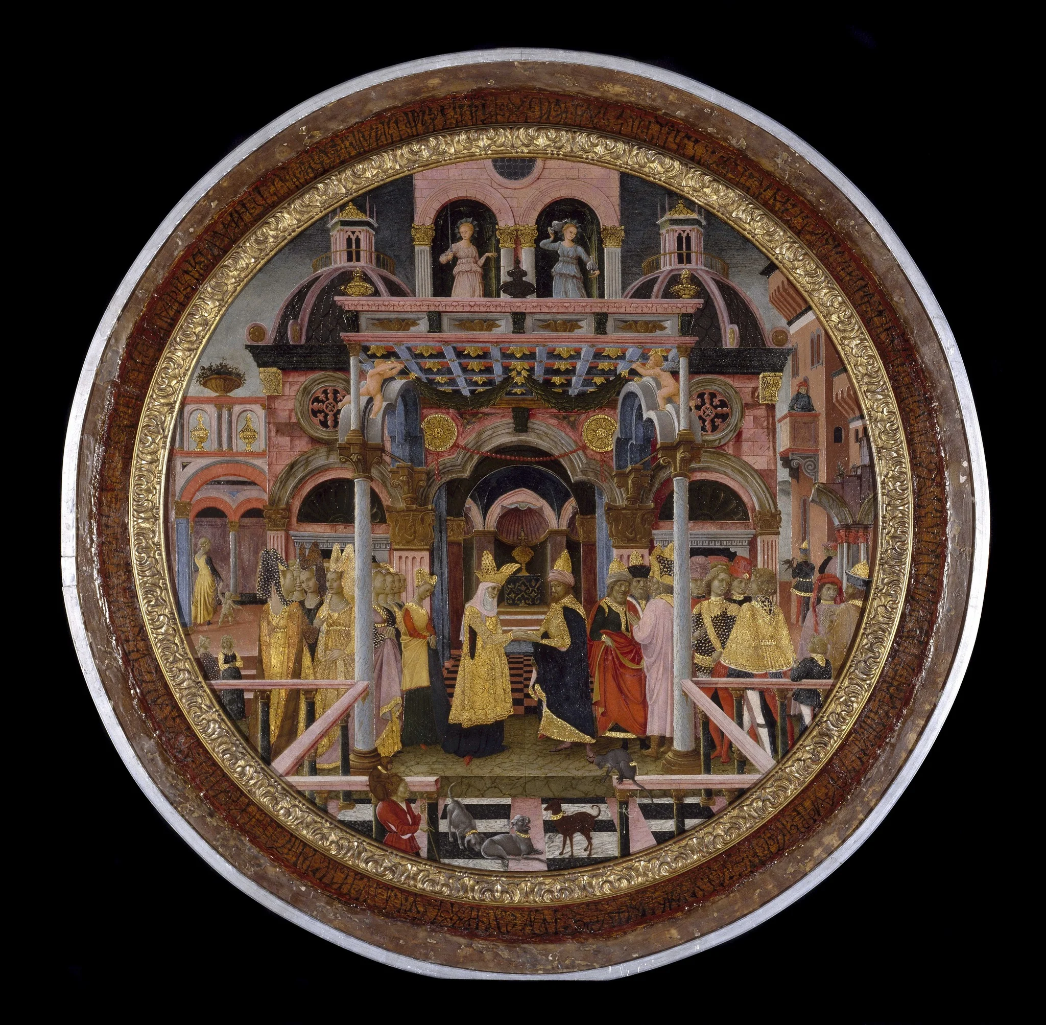 The Meeting of Solomon and the Queen of Sheba, by Unknown, unspecified, 1473