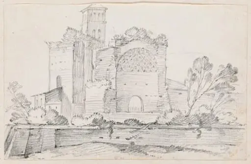 Ruins of the Temple of Venus and Rome in the Forum