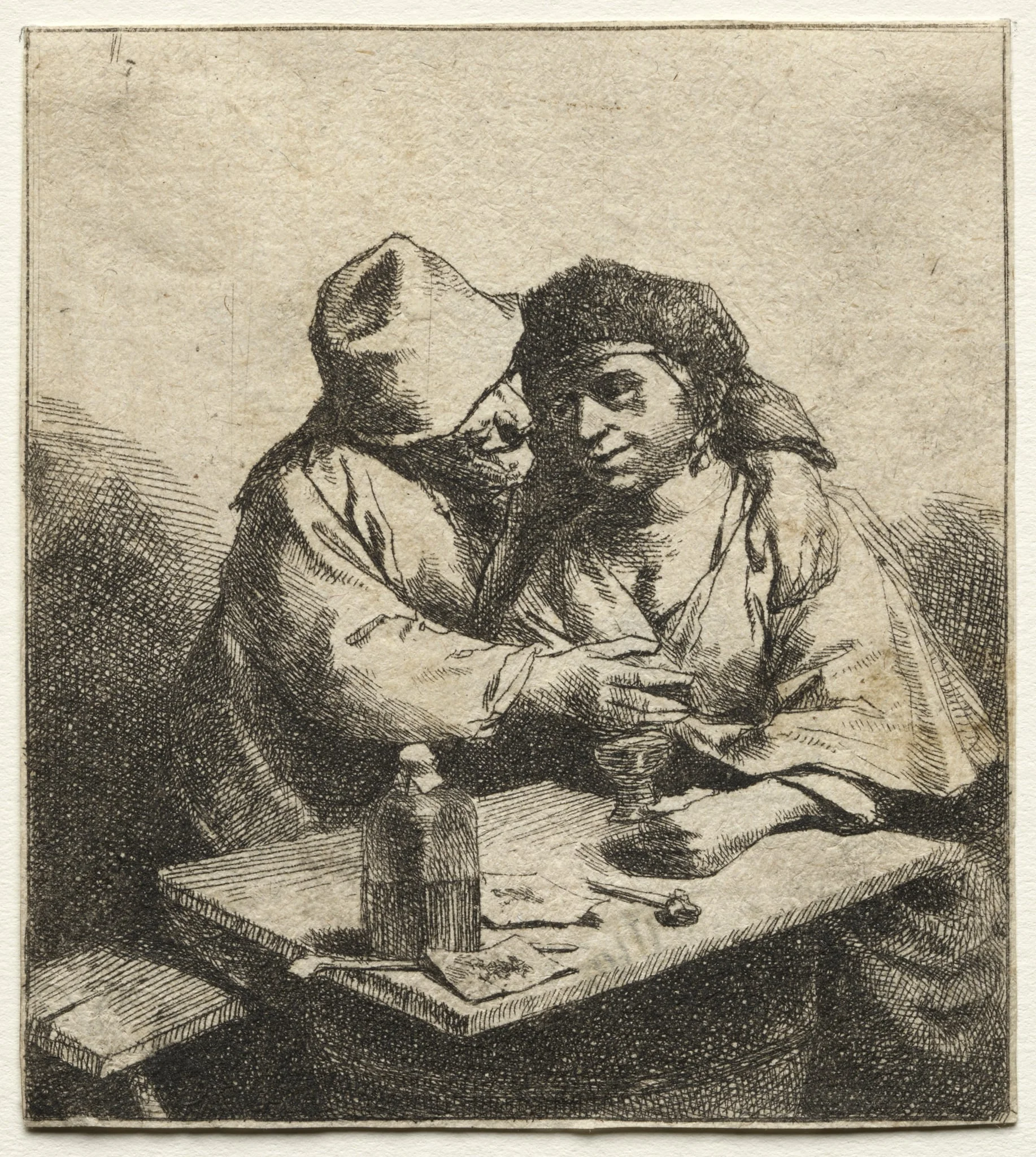The Amorous Couple, by Cornelis Pietersz Bega, 1653