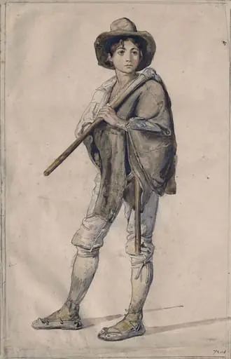 An Italian peasant boy