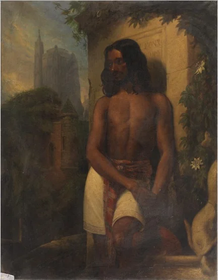 The Wandering Lascar, by George Francis Mulvany, oil, 1849