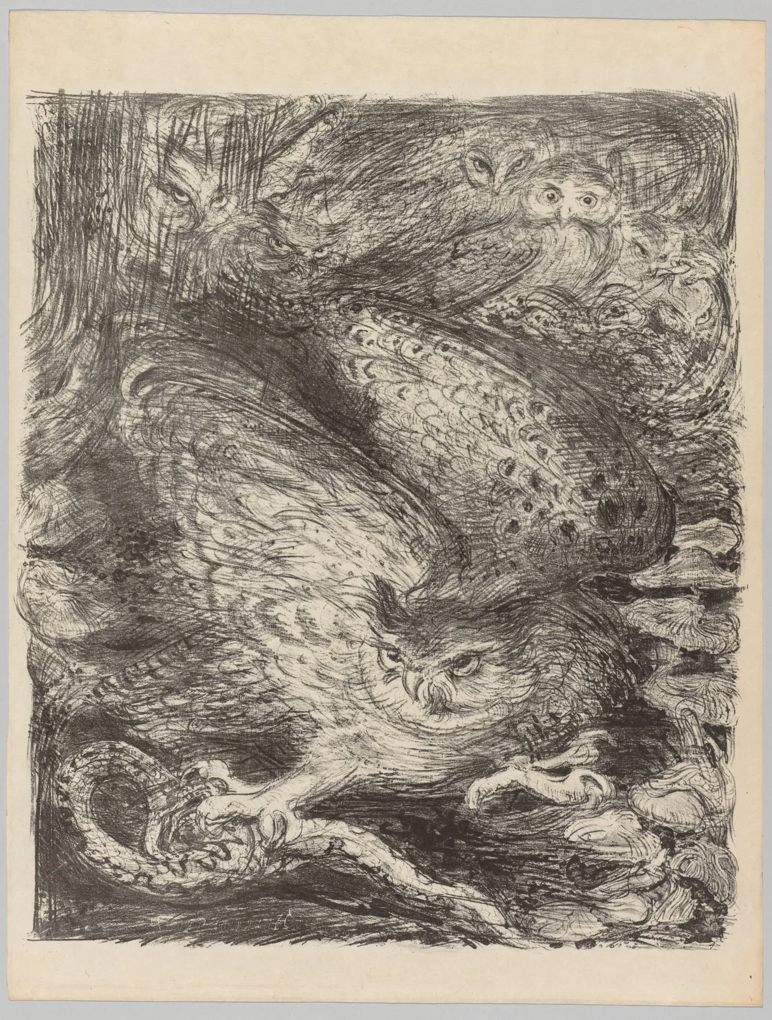 The Vintages!: Seven Owls and a Serpent, by Henri de Groux, 1900