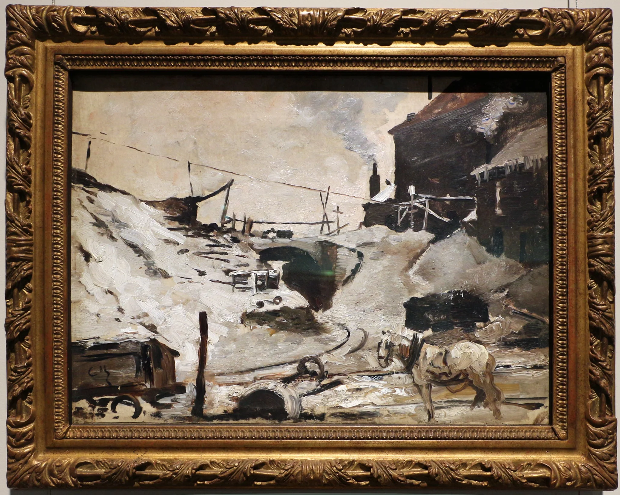 Coalmine under the snow