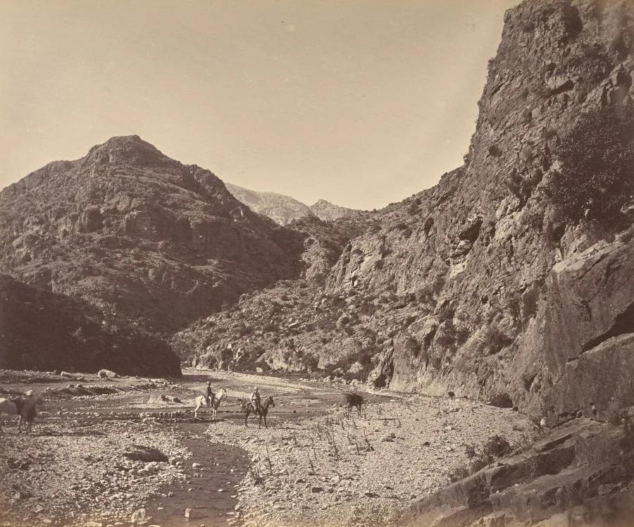 Pass Near Ali Musjid, Showing Tortang, by John Burke, 1879