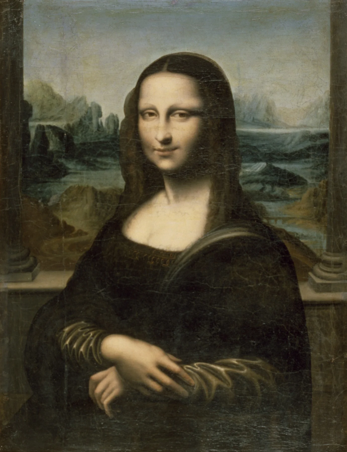 Copy of the ''Mona Lisa", by Unknown, oil, 1650