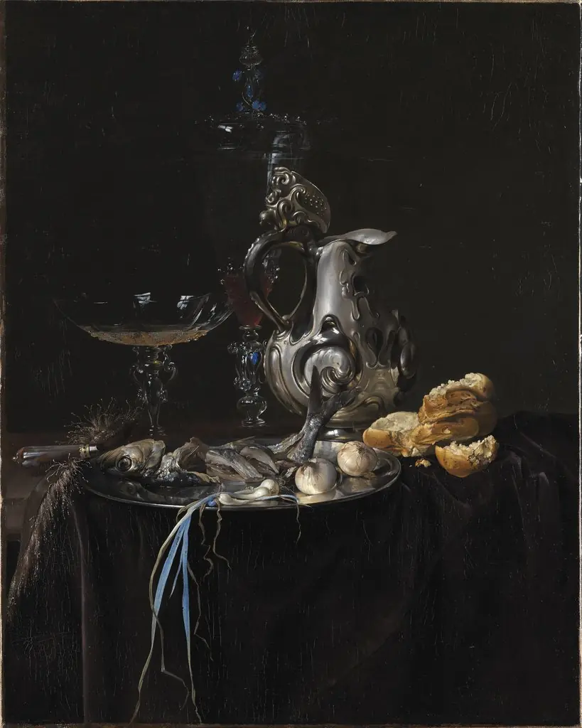 Still Life. Breakfast Piece with a Silver Jug