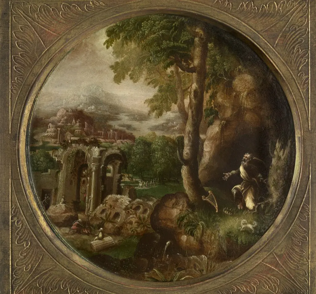 King David in a Landscape