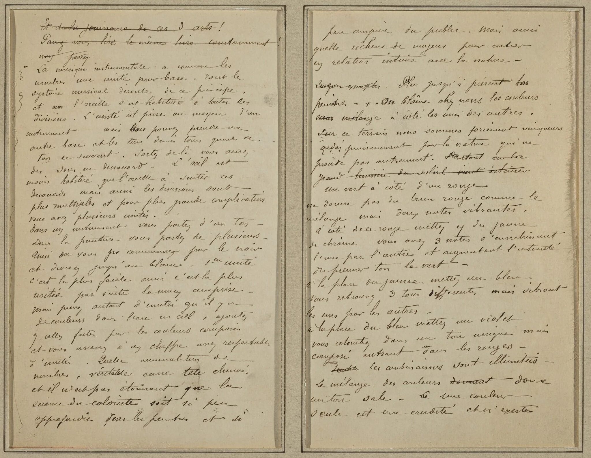 Manuscript Pages [recto], by Paul Gauguin, ink, 1886