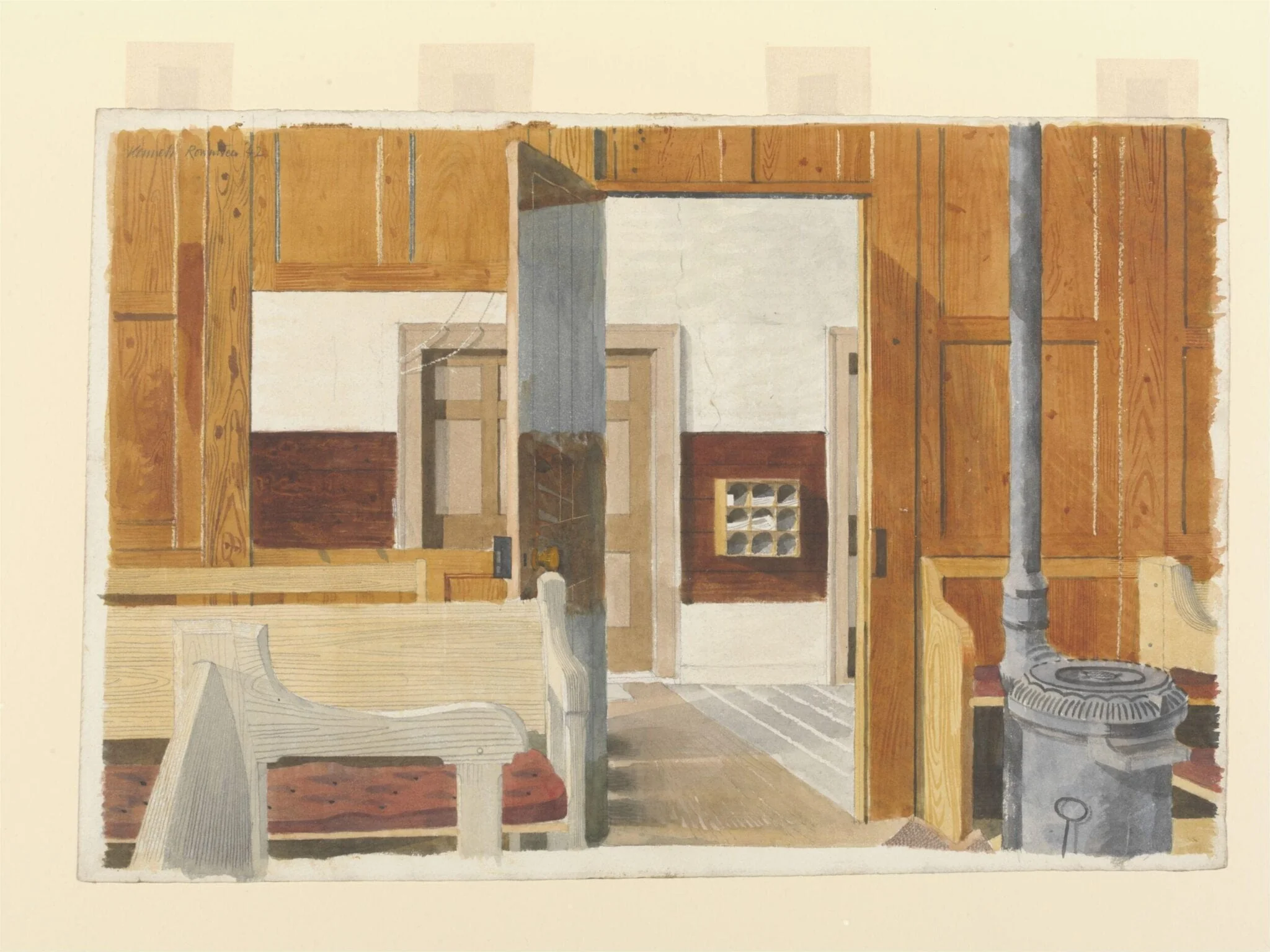 Interior of the Friends Meeting House, Great Bardfield