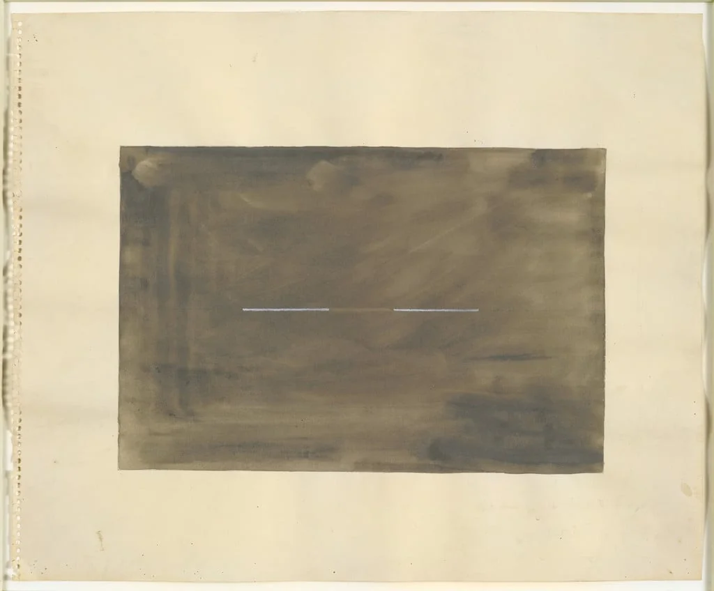 Untitled, by Richard Tuttle, gouache, 1965