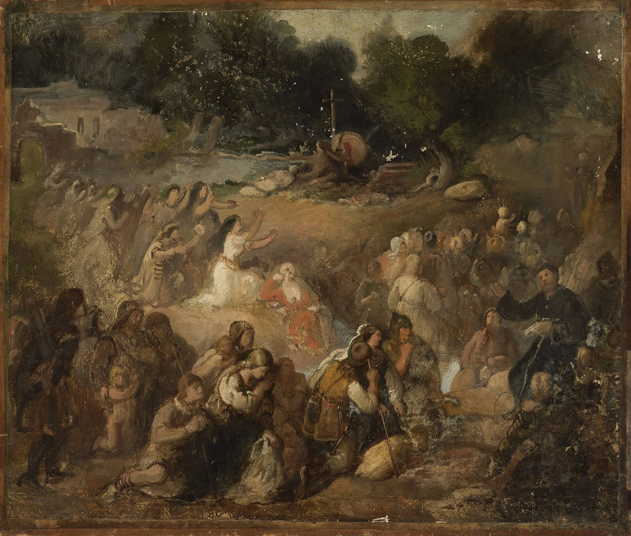 Baptism of Lithuania, by Władysław Łuszczkiewicz, unspecified, 1874