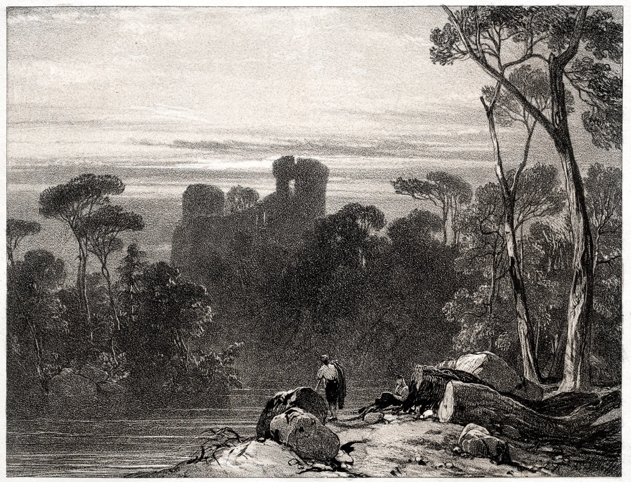 Bothwell Castle, by Richard Parkes Bonington, 1826
