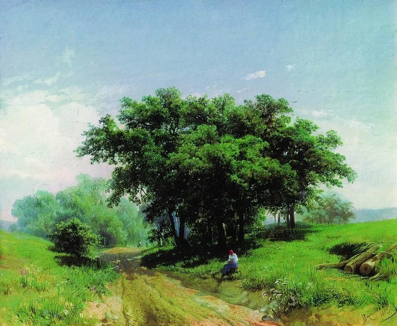 Summer hot day, by Fyodor Vasilyev, unspecified, 1869