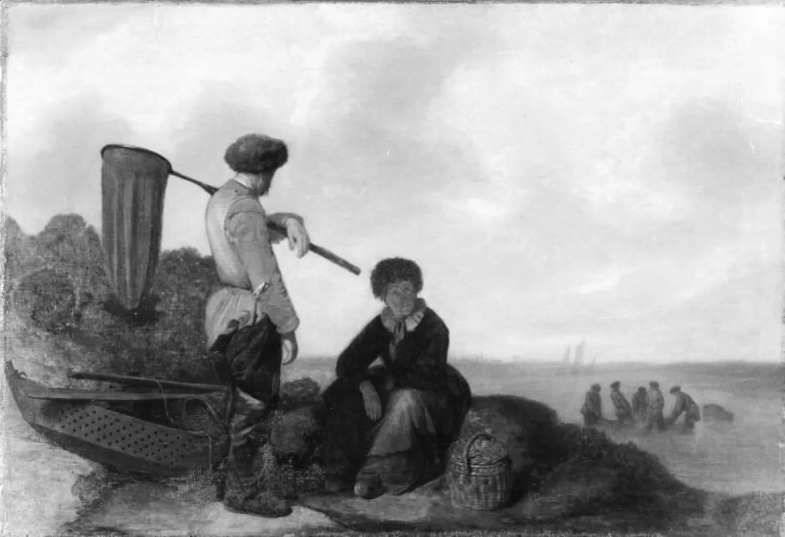 Fishermen on the Beach, by Unknown, 1650