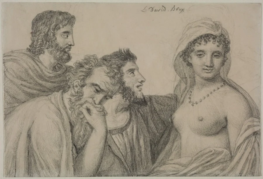 Phryne before Her Judges, by Jacques-Louis David, 1818