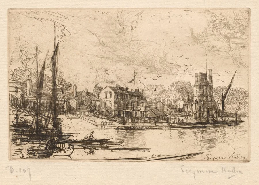 Harry Kelly's, Putney, by Francis Seymour Haden, 1866