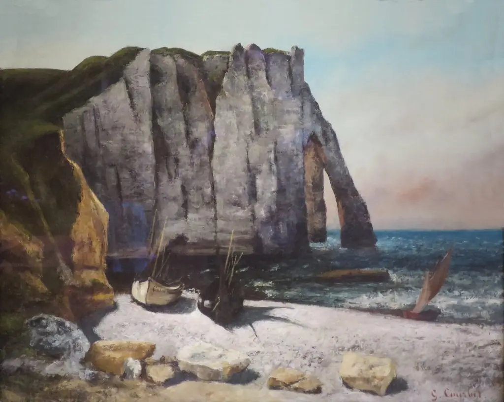 Cliff at Étretat, the Porte d' Aval