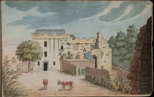 View of Dundrum Castle from the court yard [...]