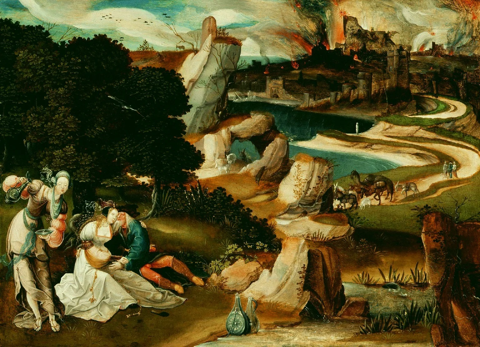 Lot and his daughters, by Pseudo Jan Wellens de Cock, unspecified, 1523