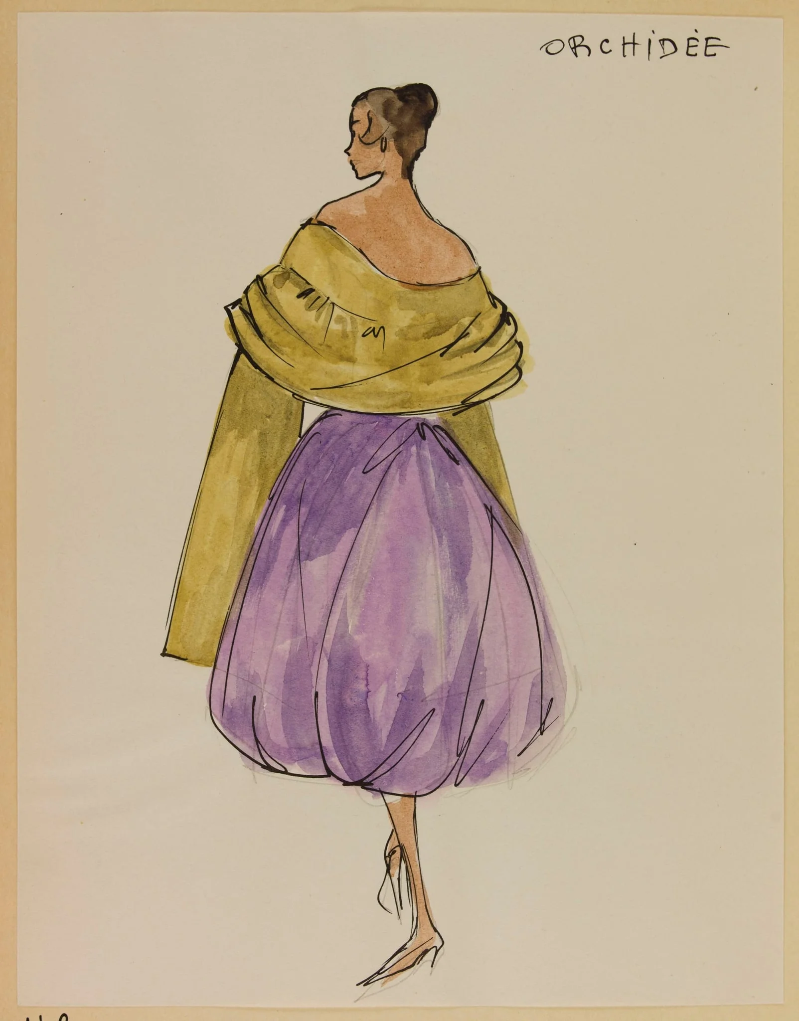 Orchidée, by Marie-Louise Carven, 1955