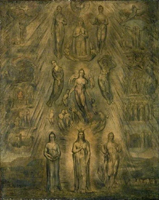 An Allegory of the Spiritual Condition of Man, by William Blake, unspecified, 1811