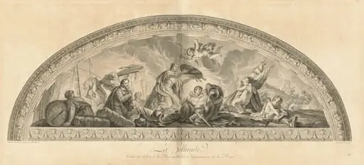 La Hollande Cintre du Salon de la Paix en face des Appartmens de la Reine (Holland, Center of the Salon of Peace Opposite the Queen's Apartments) [pl. 48]