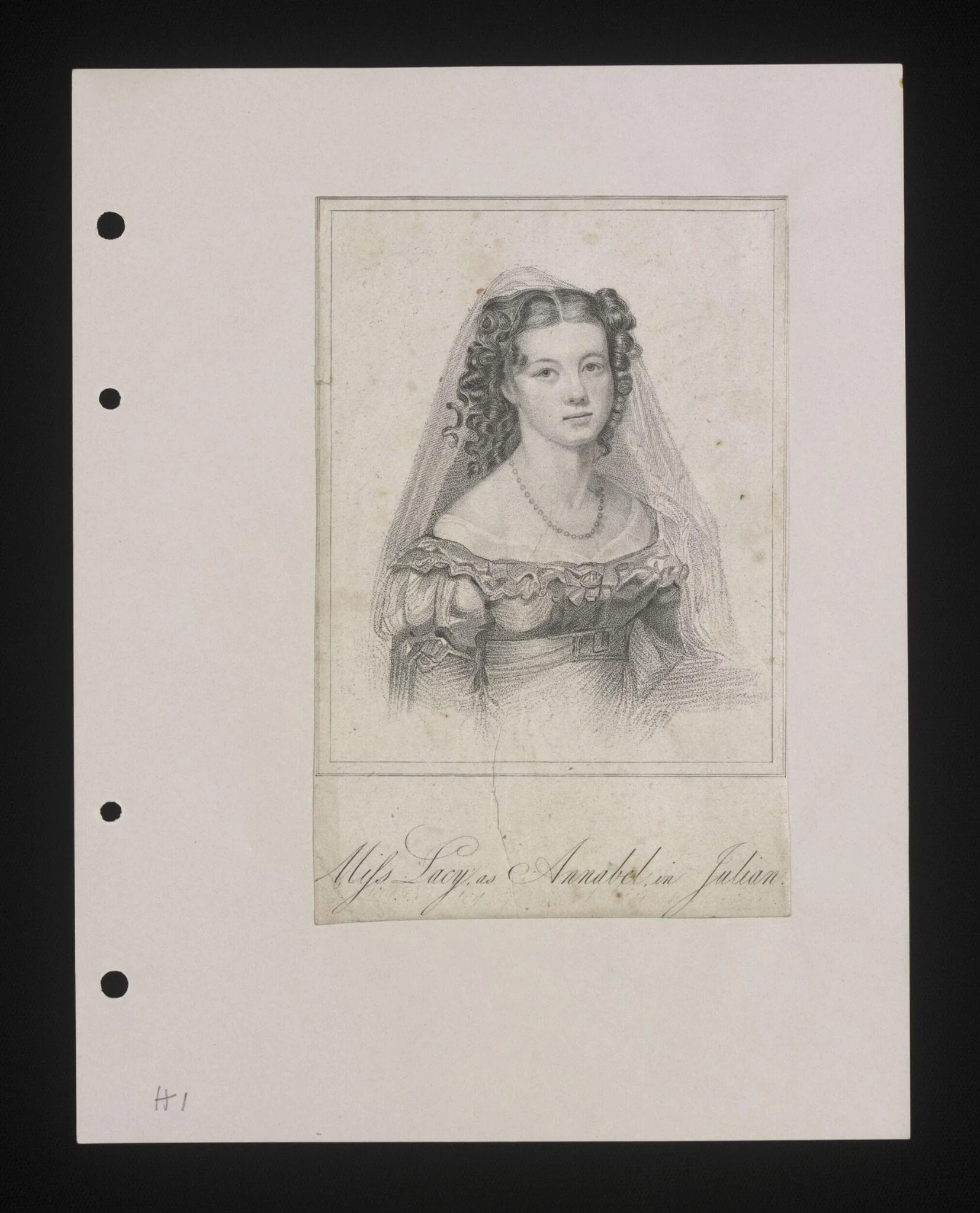 Miss Lacy as Annabel in Julian, by Unknown, 1
