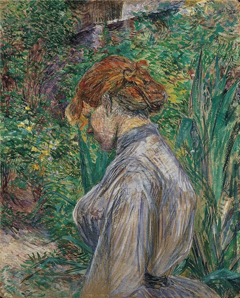 Red-Headed Woman in the Garden of M. Foret