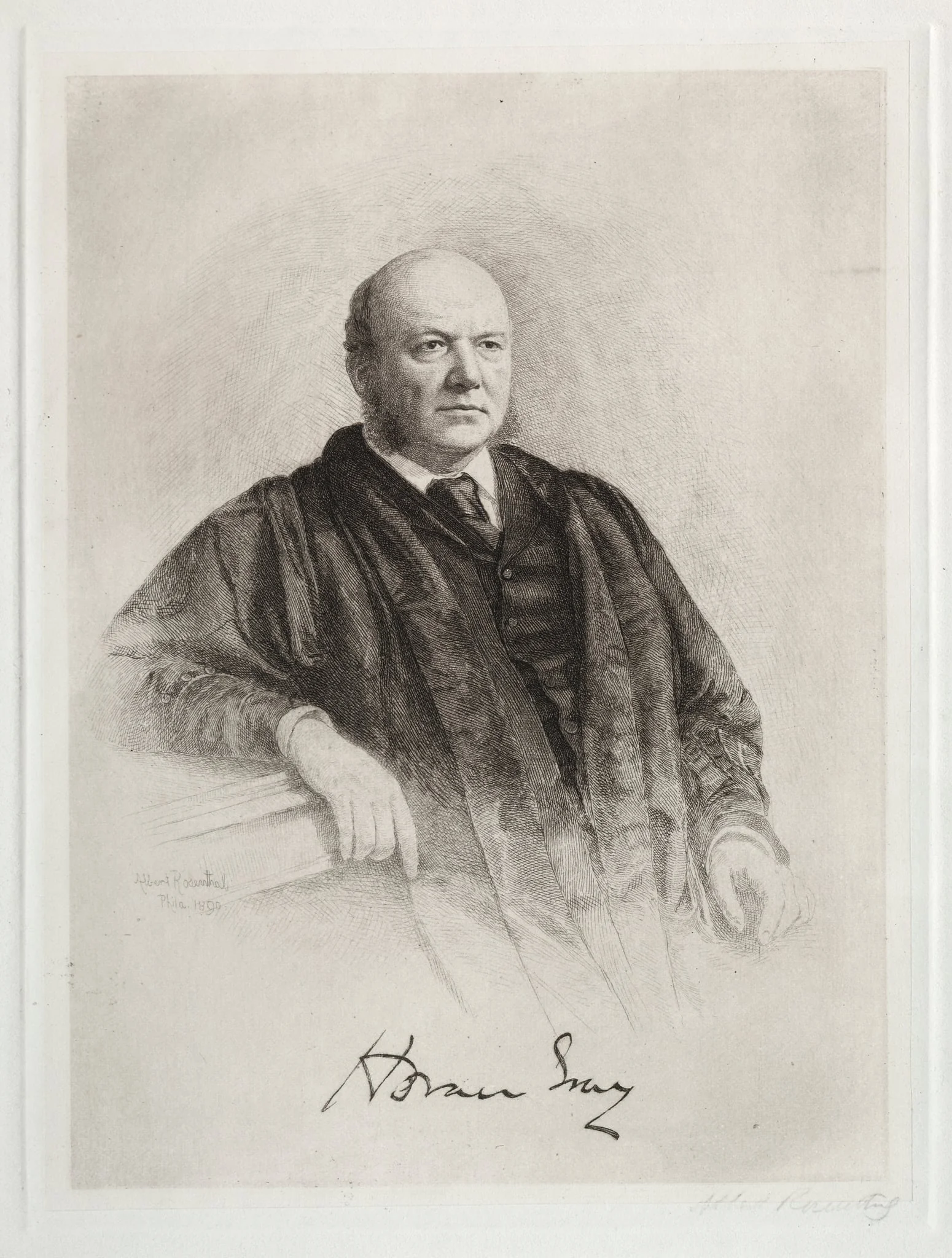 Horace Gray, by Albert Rosenthal, 1890