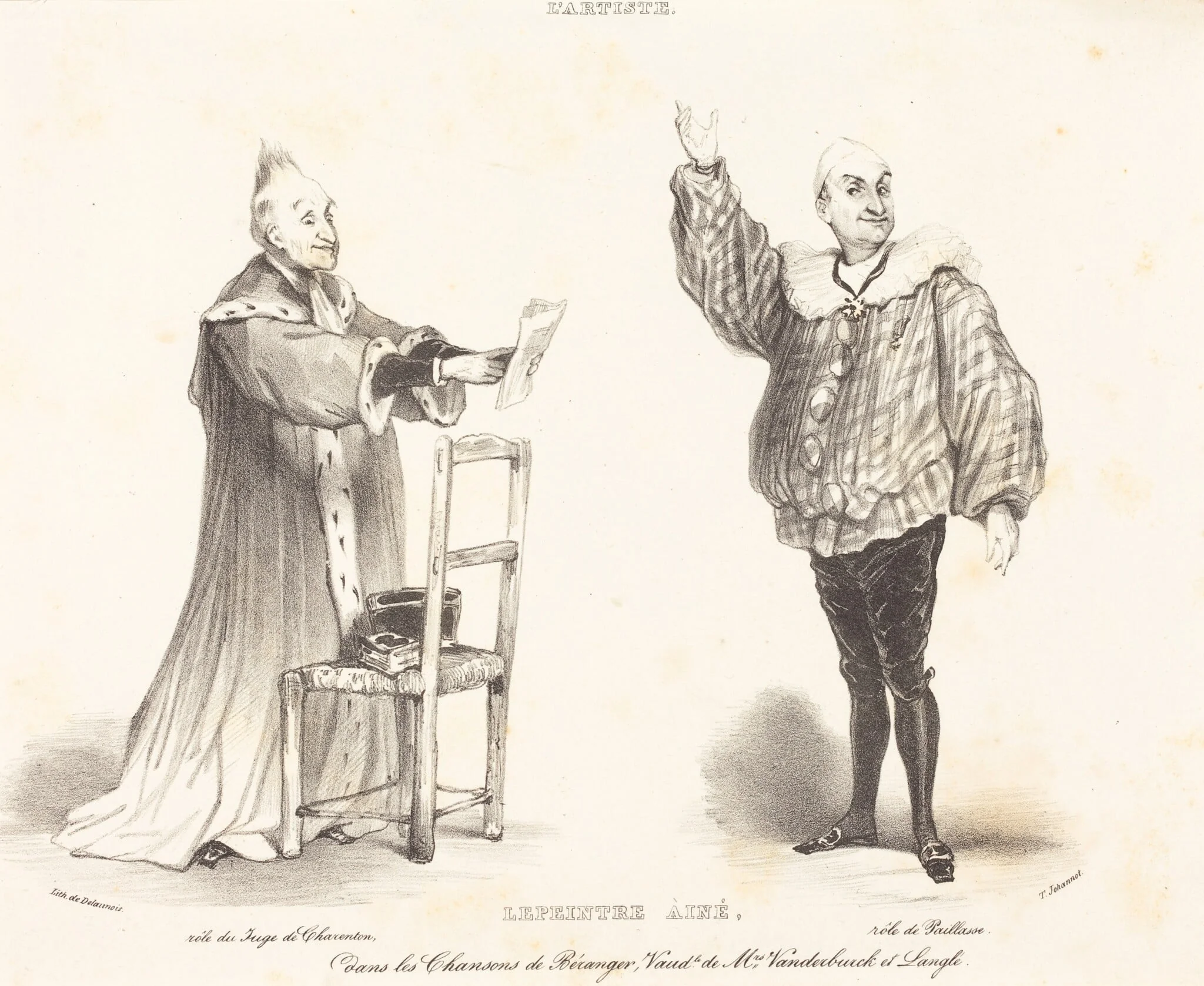 Lepeintre Ainé, by Tony Johannot, ink, 1831