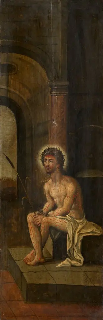 Christ Sitting on the cold Stone