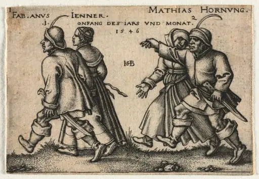The Peasant Wedding or the Twelve Months:  1-Fabianus Jenner 2-Mathias Hornung