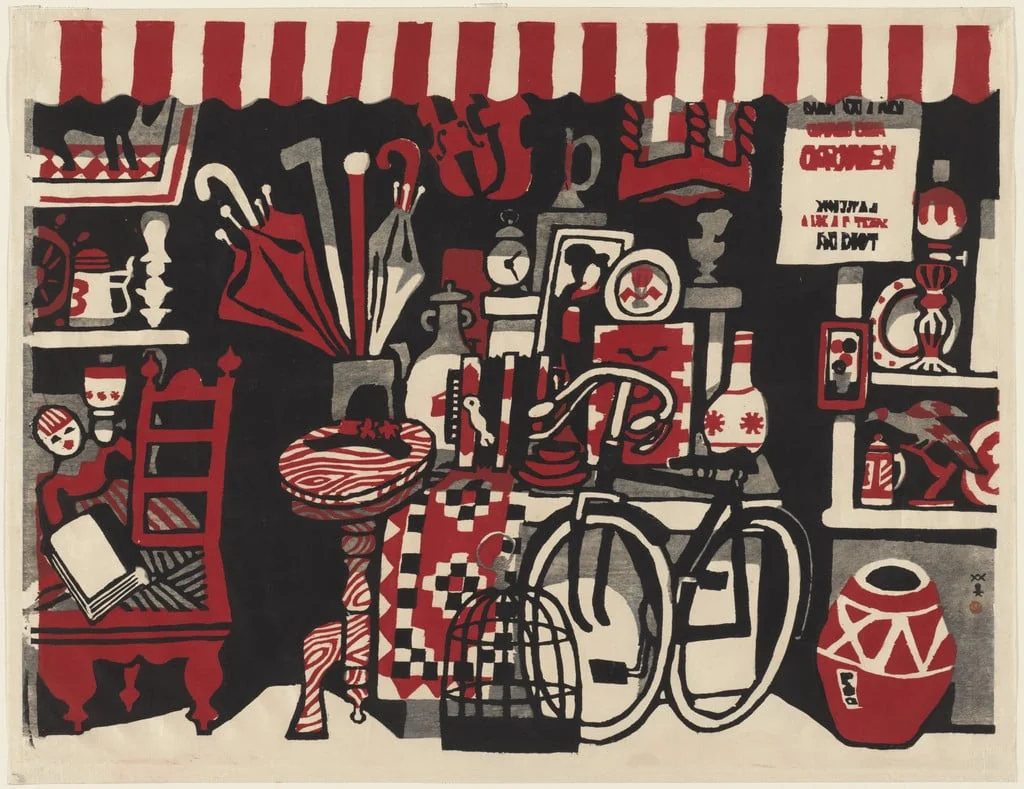 Untitled, by Kawanishi Hide, ink, 1941