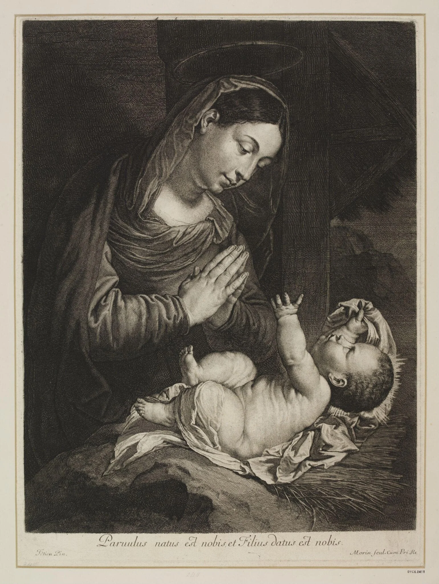 The Virgin adoring the Infant Jesus
