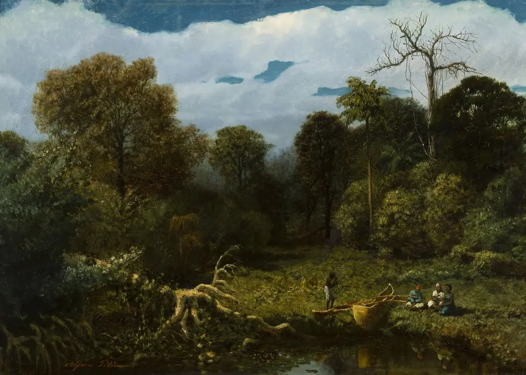 Paisagem à beira rio (atribuído)